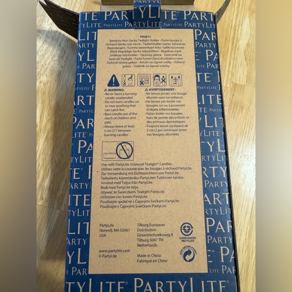 Partylite, Rainbow Noir Gecko Tealight Holder. - Picture 3 of 11